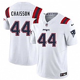 Men & Women & Youth New England Patriots #44 K'Lavon Chaisson White 2025 F.U.S.E. Vapor Limited Stitched Jersey,baseball caps,new era cap wholesale,wholesale hats